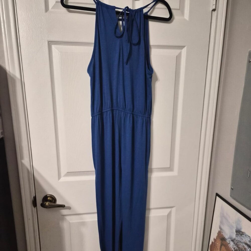 Blue Jersey Knit Jumpsuit – Size M / US 6, NWOT
